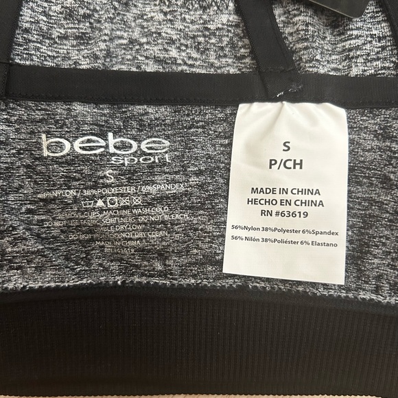 bebe  Mesh sports Bra -NWT - Picture 5 of 6